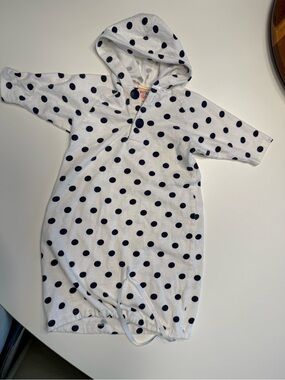 Sweet Potatoes Polka Dot Hooded Nightgown